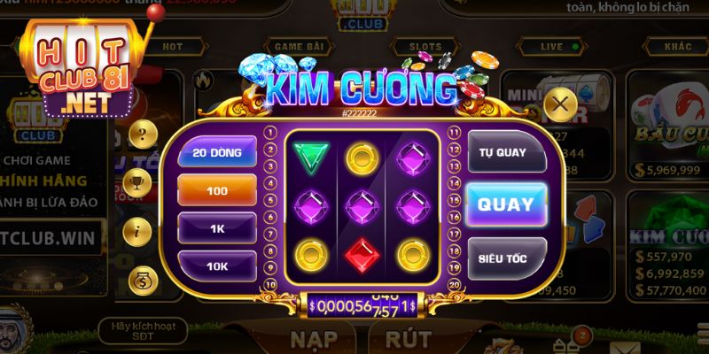 Mini game Kim cương được đầu tư về giao diện