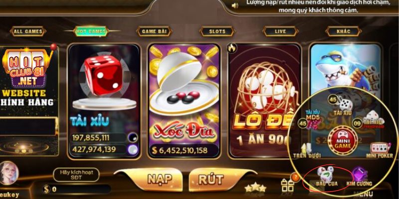 Giới thiệu game Bầu Cua mini tại HITCLUB