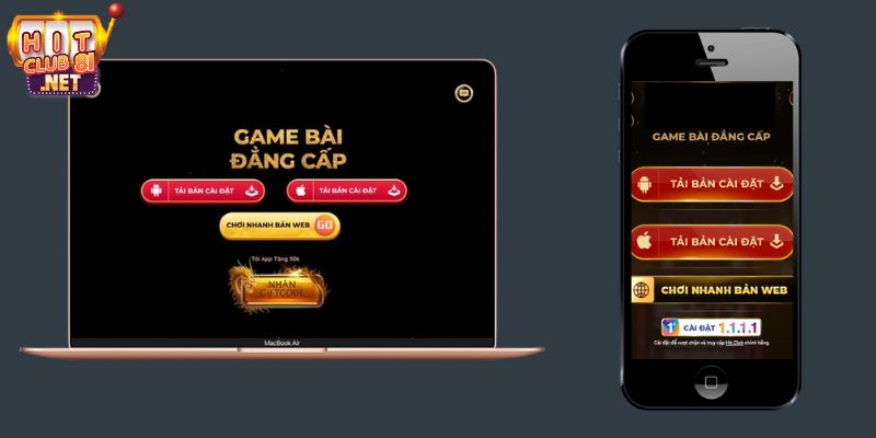 Ứng dụng HITCLUB giúp bạn truy cập chơi game nhanh chóng